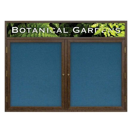 United Visual Products Open Faced Traditional Corkboard, 60x36" UV643A-BLACK-CINNABA